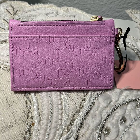 NWT Juicy Couture Pink Cardholder with Logo - Picture 2 of 7